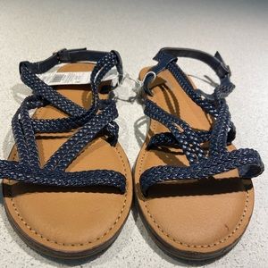 Brand New Cat and Jack Navy Blue sandle